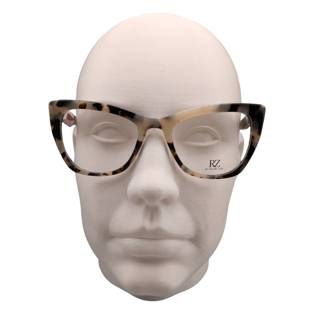 RZ by Rachel Zoe Elisa Grey Tortoise Cat Eye Eyeglasses 52-20-145 Women